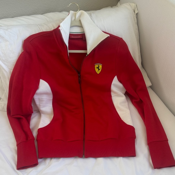 Ferrari Jackets & Blazers - Ferrari Red Jacket with White Panels